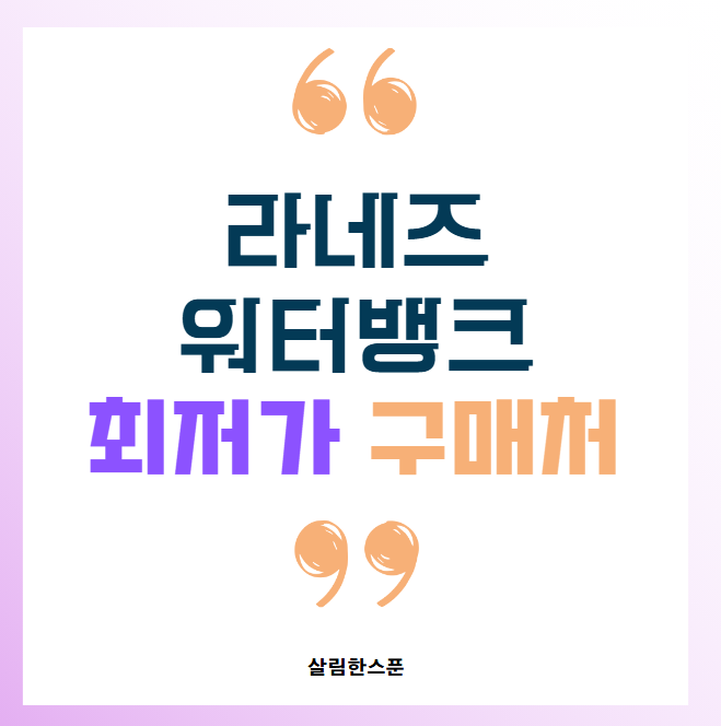 라네즈 워터뱅크 선크림 세럼 2종 토너 블루 최저가 구매처