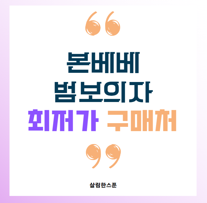 본베베 범보의자 쿠션 바퀴형 조립 벨트 라이너 최저가 구매처
